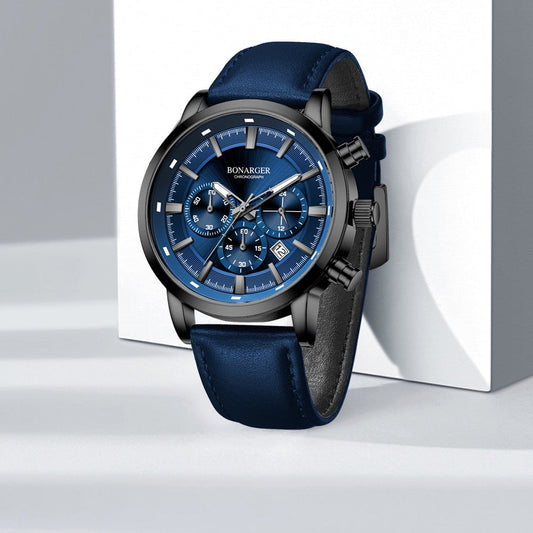 multifunctional men's quartz chronograph watch